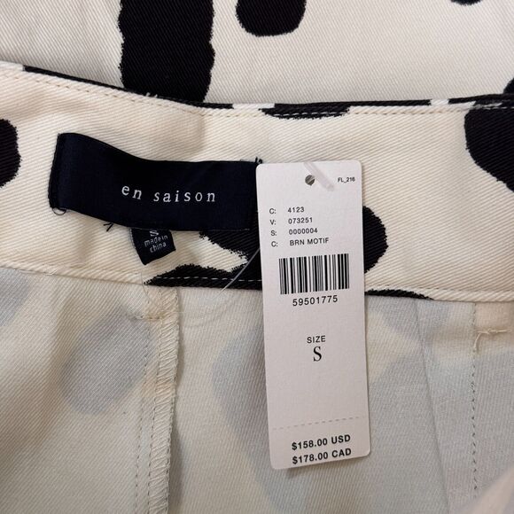 En Saison Anthropologie Pants Women Small Cow Flare Crop High Waist Western Boho - Picture 3 of 11